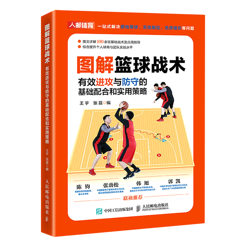 图解篮球战术(有效进攻与防守的基础配合和实用策略)