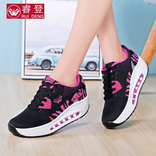 Спортивная обувь, летний дышащий кушон на платформе, туфли, 2019