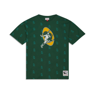 工队卡通印花满印纯棉宽松短袖 正品 NFL包装 MITCEHLL&NESS 美潮