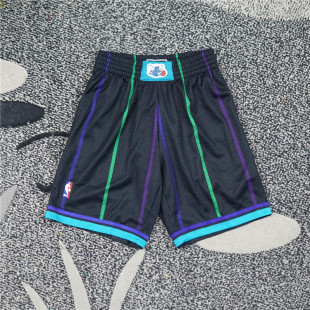 美潮街头 MITCHELL&NESS 夏洛特黄蜂联名92-93赛季复古篮球短裤