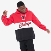 NESS 绝版 芝加哥公牛队拼色连帽抓绒卫衣 MITCHELL 正品 美潮