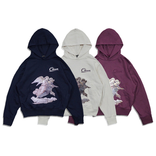 正宗美潮设计师 CHOSEN 街头宗教风休闲套头毛圈宽松套头卫衣