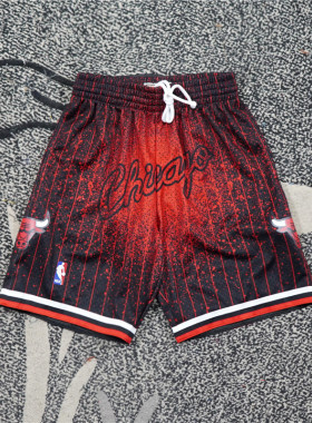 美潮街头 MITCHELL&NESS 芝加哥公牛联名97赛季复古宽松篮球短裤