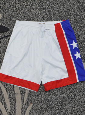 美潮街头 MITCHELL&NESS 新泽西篮网联名2005-06赛季复古篮球短裤