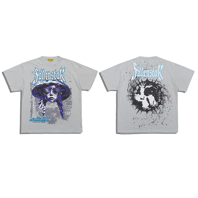 美潮街头潮牌 civilized 男女休闲轻薄弹力大印花宽松短袖T恤