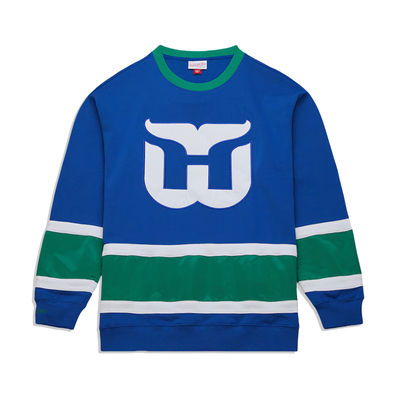 正品美潮 mitchell&ness X NHL哈特福德捕鲸人联名街头宽松卫衣