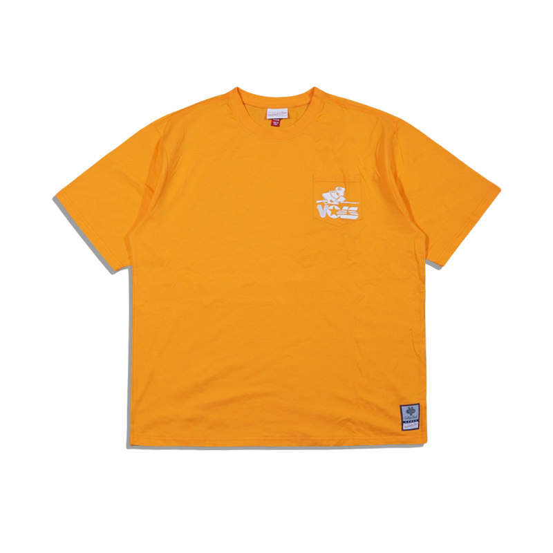 正品美潮 MITCHELL&NESS X NCAA志愿者队联名Vintage口袋刺绣短袖