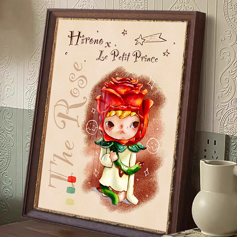 玫瑰小王子钻石画2025新客厅手工DIY钻石泡沫集市十字绣贴纸