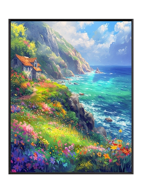 数字油画diy手工手绘画画填色