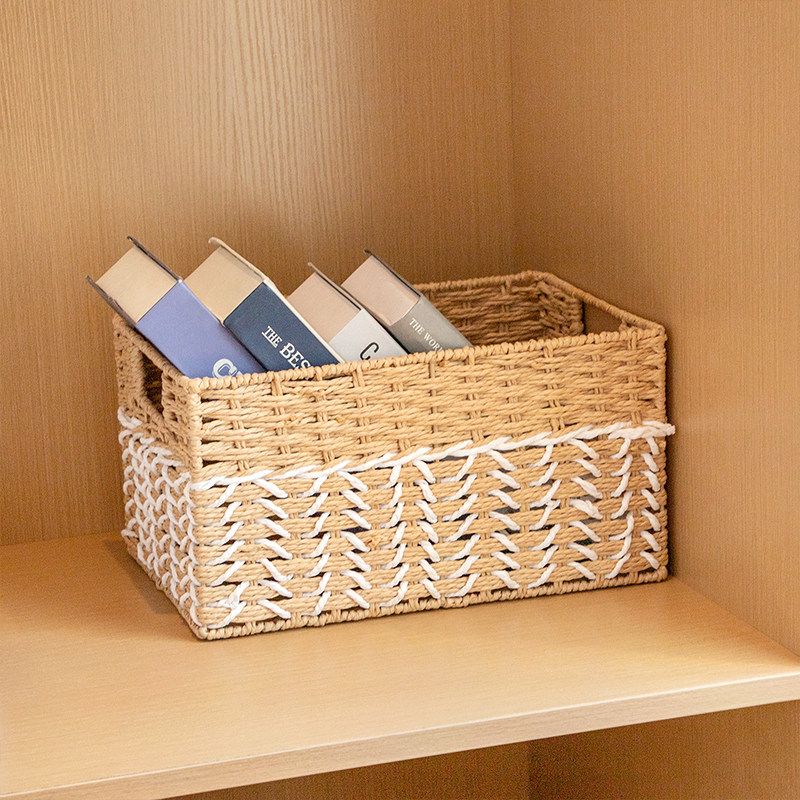 客厅茶几收纳盒长方形收纳筐桌面杂物篮零食玩具储物盒衣柜整理盒,收纳整理,收纳筐,淘宝优惠券,粉丝福利购,淘宝优惠卷