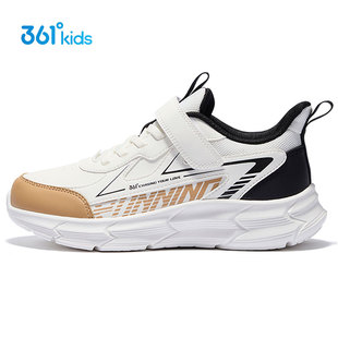 361童鞋男童跑步鞋秋冬款中大童皮面防水运动鞋儿童魔术贴休闲鞋