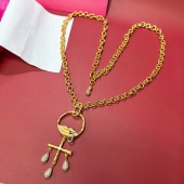 复古法式 金属链条腰链时装 腰饰女士百搭铜料古铜色挂坠配饰腰链