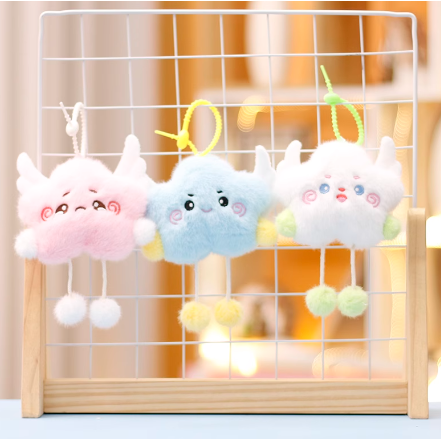 迷你毛绒玩具云朵娃娃可爱丑萌玩偶儿童书包小挂件