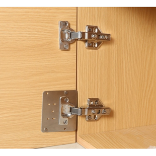 合页固定板不锈钢铰链安装板挡片柜门修复神器橱柜合叶修复器配件