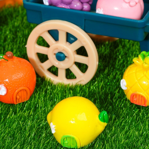 立体树脂DIY饰品水果小屋立体公仔钥匙扣挂件手机壳过家家配件