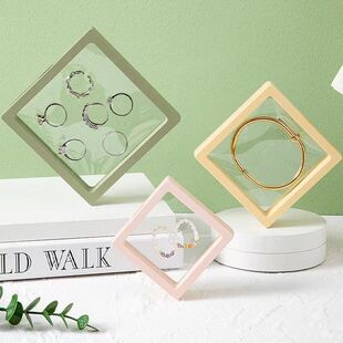 防氧化pe膜首饰盒项链耳环耳钉手饰品透明便携收纳盒子戒指展示架