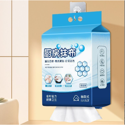 升级款厨房抹布悬挂式抽取厨房专用纸巾吸油洗碗布一次性懒人抹布