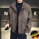 美拉德复古男士 加绒皮衣外套2025秋冬款 废土机车风皮夹克休闲上衣