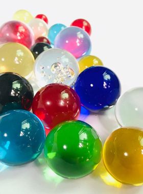 脸部眼手30mm玻璃通透圆滑水晶球