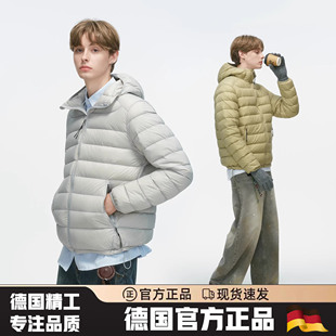 德国90白鸭绒轻薄排骨羽绒服男冬季防寒保暖高充绒情侣外套男生