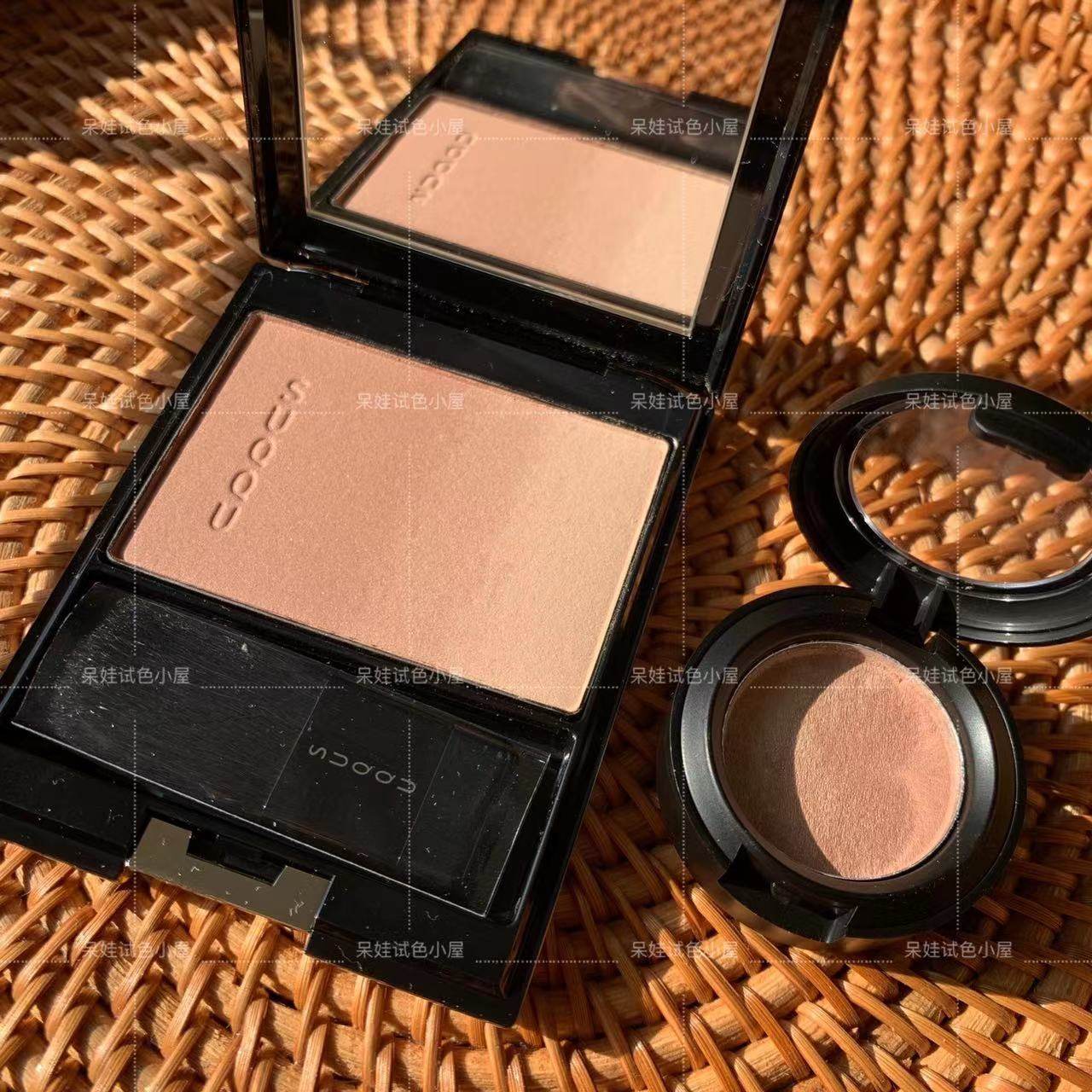 日本suqqu渐变腮红分装小样09彩阳炎06春堇08桃橙 试色