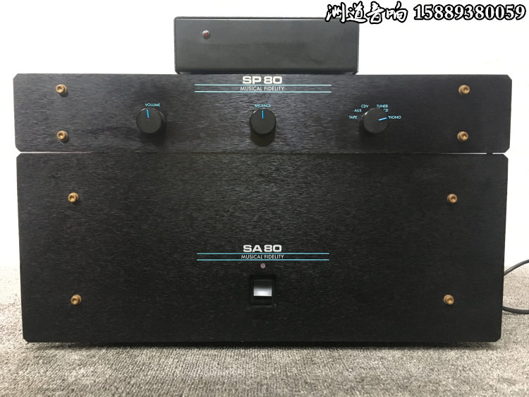 英国原产 Musical fidelity/音乐传真 SP80 SA80  前后级甲类功放