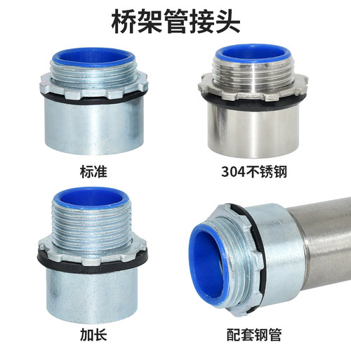 桥架穿板接头镀锌桥架管接头锁母