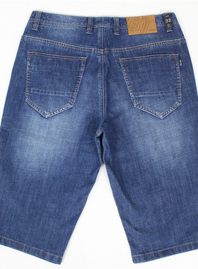 28 29 30码 棉修身 男士六分短牛仔裤06181