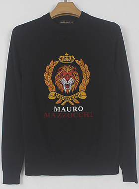 ML25秋冬新款 男士 贴身穿 圆领 黑色 羊毛 保暖百搭毛衣09221