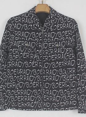 25秋季新款 男士翻领 长袖 黑色 时尚休闲夹克外套09121