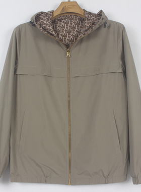 雷DBR25秋季 新款 连帽 男士 双面穿 长袖 时尚休闲夹克外套08103