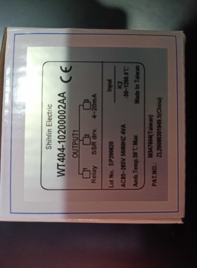 WT404 台湾士林温控器shihlin WT404-20200002AA WT40410200002AA
