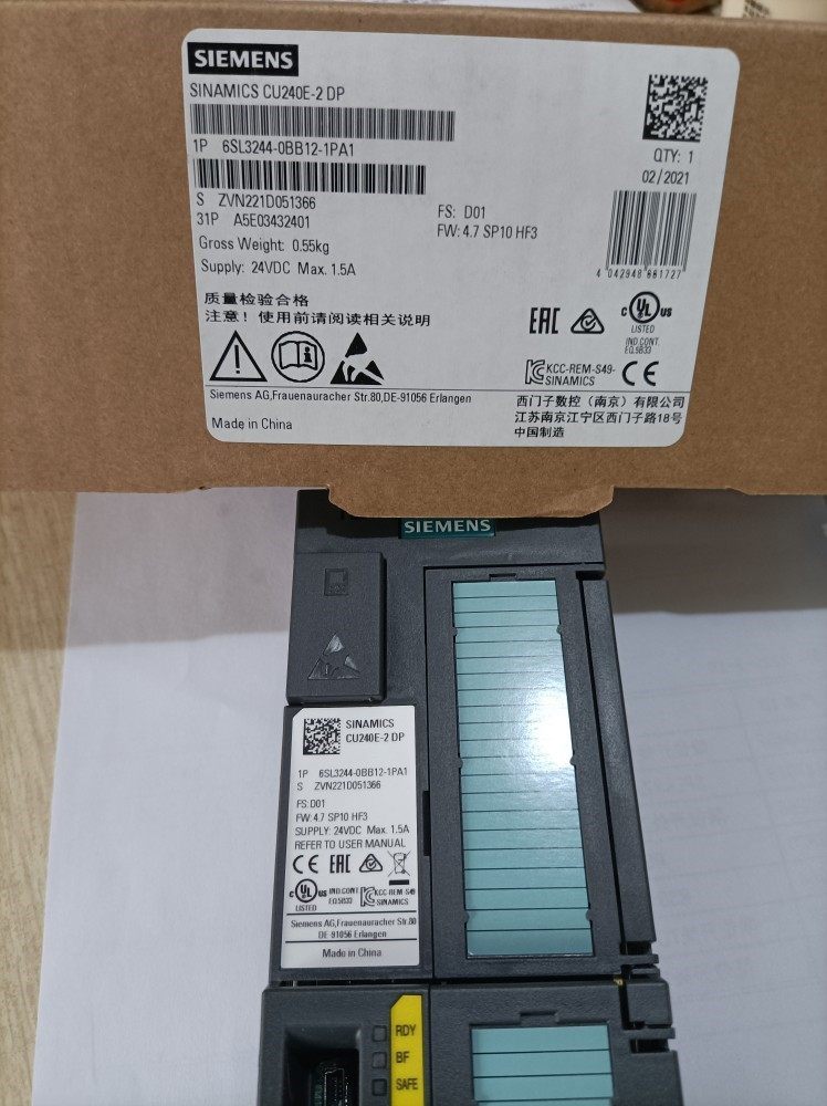 6SL3244-0BB12-1PA1西门子控制单元模块全新原装包邮