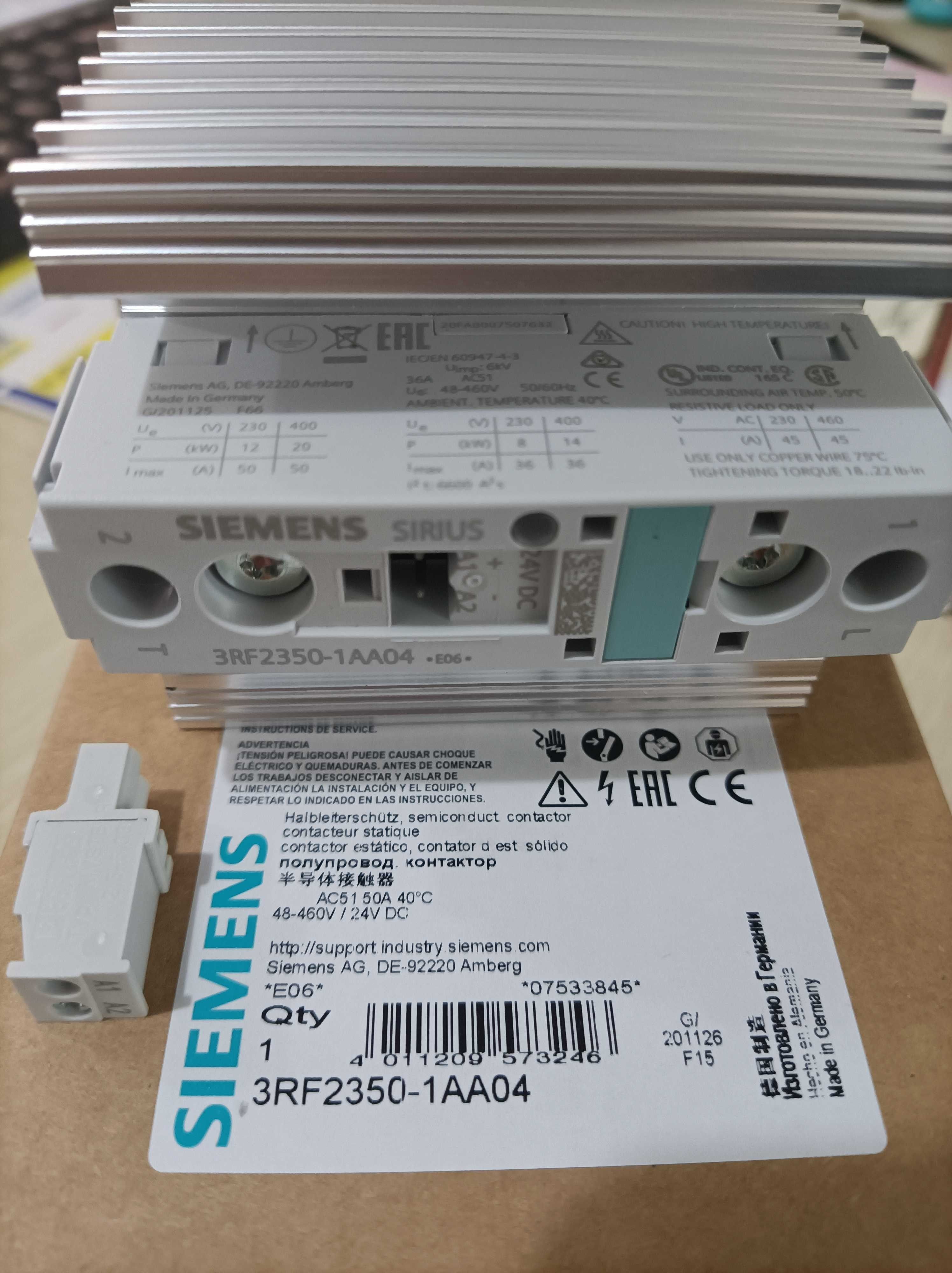 3RF2350-1AA04西门子接触器全新原装包邮