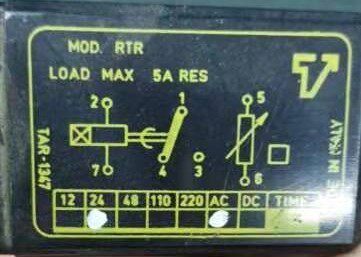 TAR-1347 AC24V ITALY意大利计时器 MOD RTR鞋机LOAD MAX 5A RES