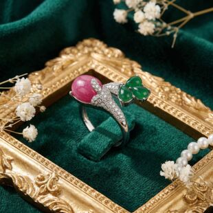 中古法式气质宫廷风耳钉戒指套装时尚百搭个性轻奢高级感耳饰