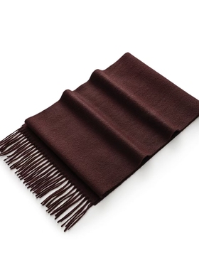 帕阑蒂定制 | WT76118纯山羊绒素色水波纹围巾