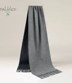 帕阑蒂定制 | J16518纯山羊绒双面拼色水纹围巾