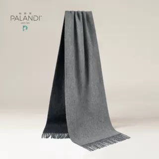 帕阑蒂定制 | J16518纯山羊绒双面拼色水纹围巾