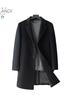 帕阑蒂 | 42868纯山羊绒男士商务西服大衣外套单排扣商务休闲