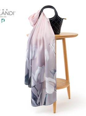 帕阑蒂 | D85103桑蚕丝100%真丝福悦女士丝巾礼盒装长巾围巾