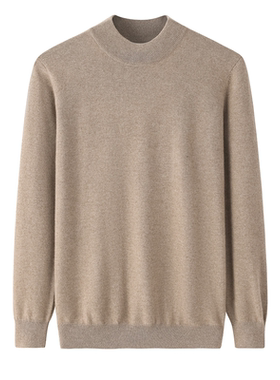 帕阑蒂 | GJP0027半精纺半高领纯山羊绒男套衫