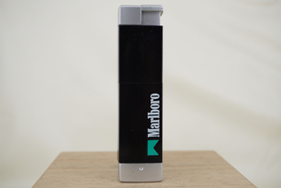 原装正版 全新万宝路酷黑绿标打火机便携烟灰缸精巧组 经典周边