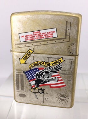 原装正版 1995年L全新做旧古铜彩印美国白头鹰防风打火机 ZIPPO