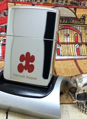 原装正版 1995年L全新镜面蚀刻填漆日本方程式赛车打火机 ZIPPO