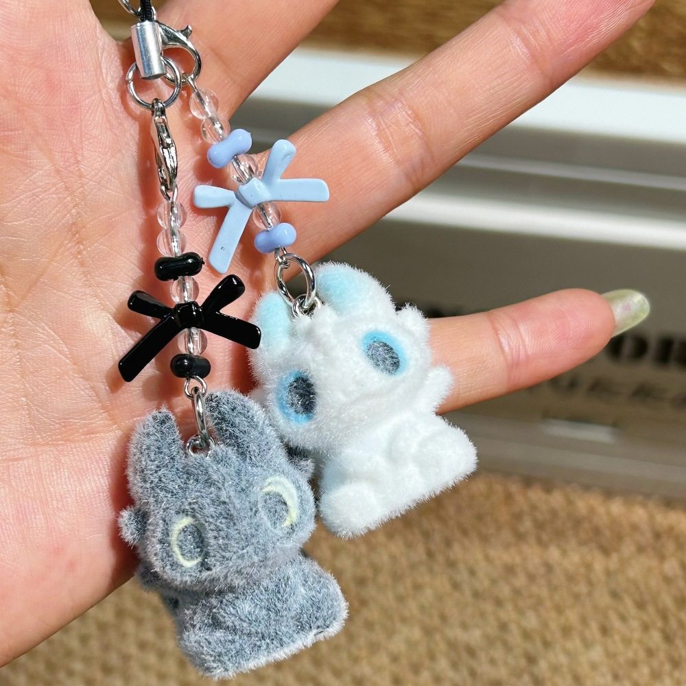 【一对2个装】可爱植绒小飞龙钥匙链包挂件情侣闺蜜挂饰手机链