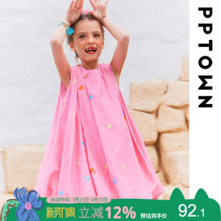 裙子儿童无袖 薄款 花苞裙女孩甜美背心裙 夏季 女童连衣裙2025新款