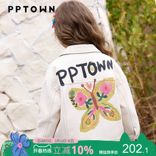 女童外套春装2026新款儿童牛仔夹克春秋女大童户外薄款宽松上衣