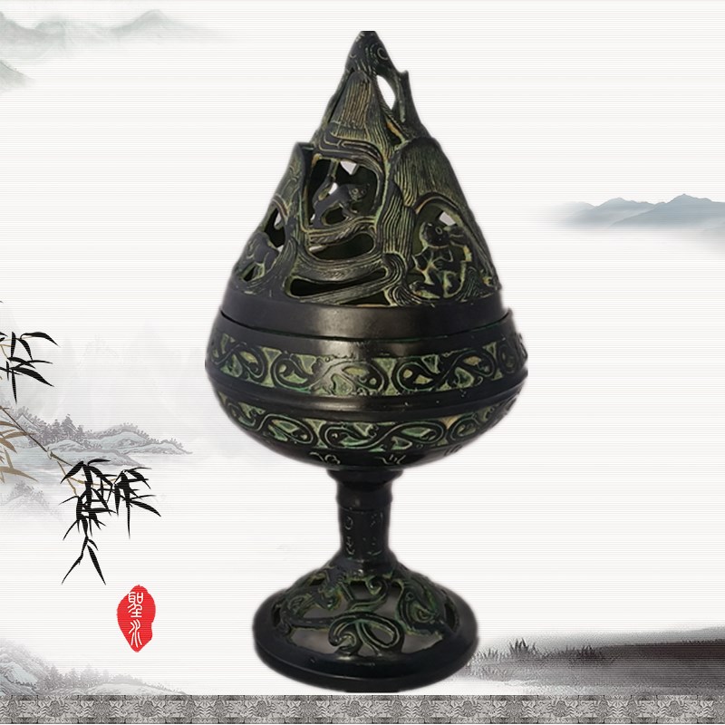 古玩仿古青铜器东汉博山炉