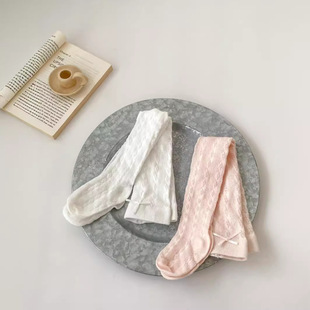 女童夏季连脚裤袜薄款透气网眼裤袜婴儿女纯色舒适百搭防蚊打底裤